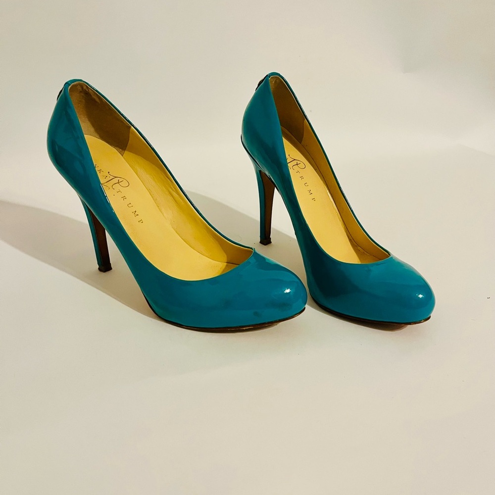 Ivanka Trump Teal Parent Heels